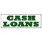 Signmission CASH LOANS BANNER SIGN payday advance quick title pawn shop for gold B-72 Cash Loans - alternate 1